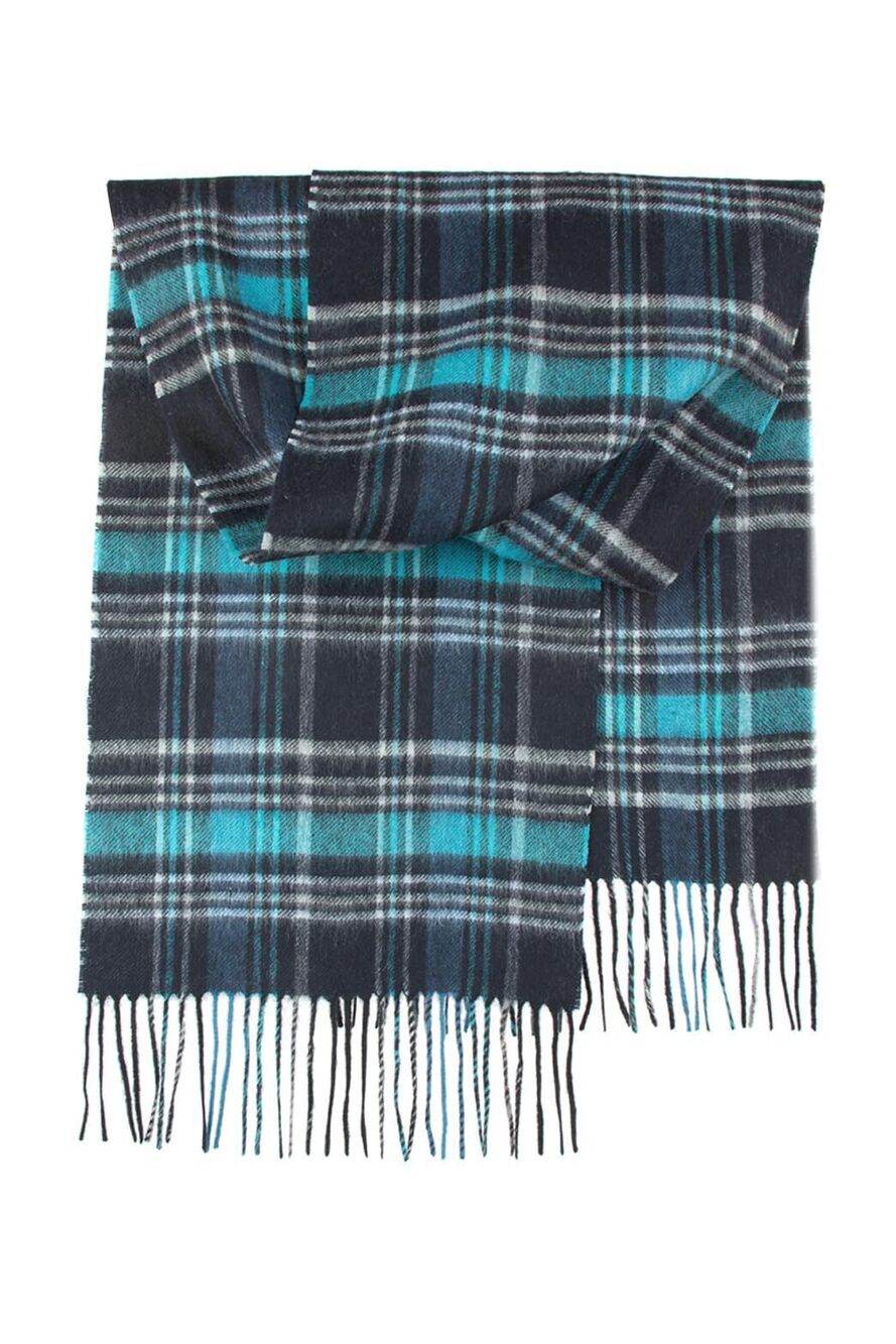 5957 100% Lambswool Scarf - Plaid Tartan Check Soft Warm Scarf, Gift